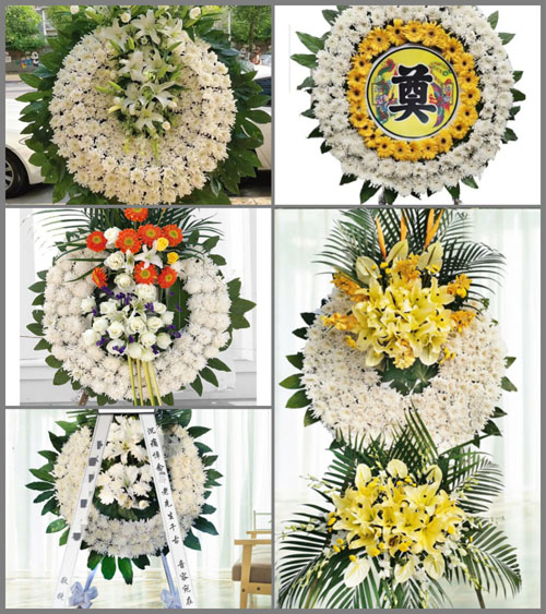 山东济宁兖州区大安镇蒿厂村花圈速递